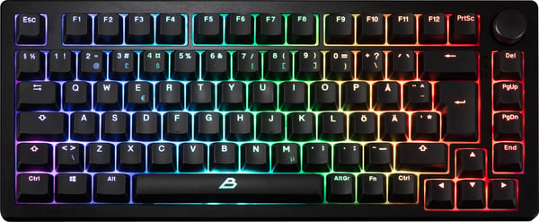 Blackstorm Phantom RGB speltangentbord, hot swap Outemu Red brytare