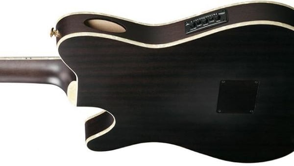 Ibanez TOD10N-TKF Tim Henson Signature akustisk guitar, Transparent Sort Flad