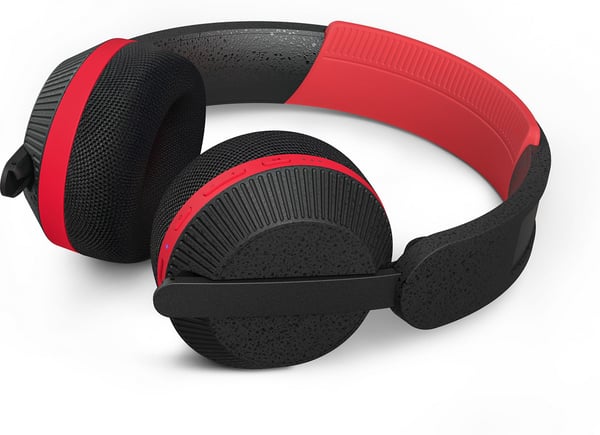 Philips GO TAA6219BK/00 høretelefoner, sort / rød