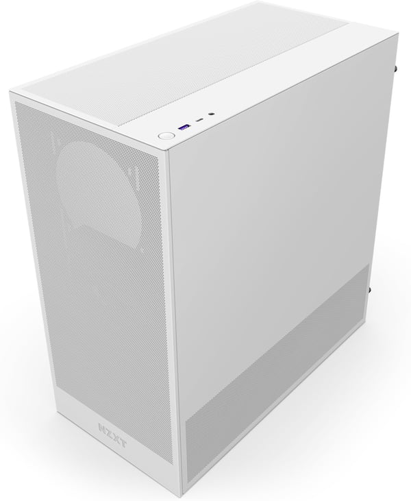 NZXT H5 Flow (2024) ATX-chassis med vindue, hvid