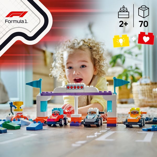 LEGO DUPLO By 10445 – F1-holdets racerbiler og chauffører