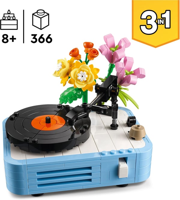 LEGO Creator 31172 – Skivspelare och blommor