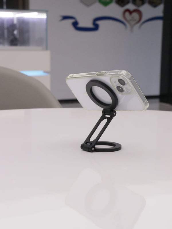 FoneKit Hopfällbart Dubbelt Magsafe-kompatibelt Mobilhållare, svart