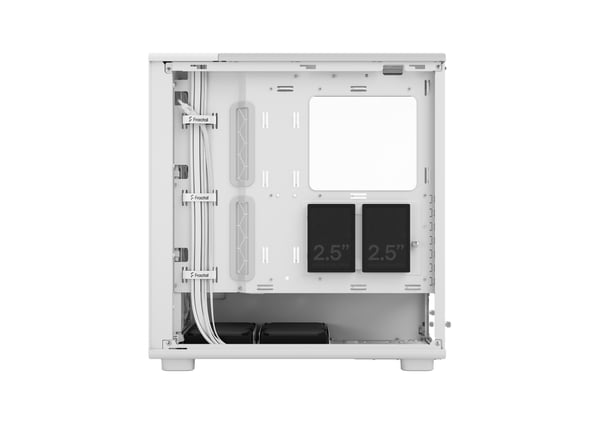 Fractal Design Epoch TG Clear ATX-chassi, vit