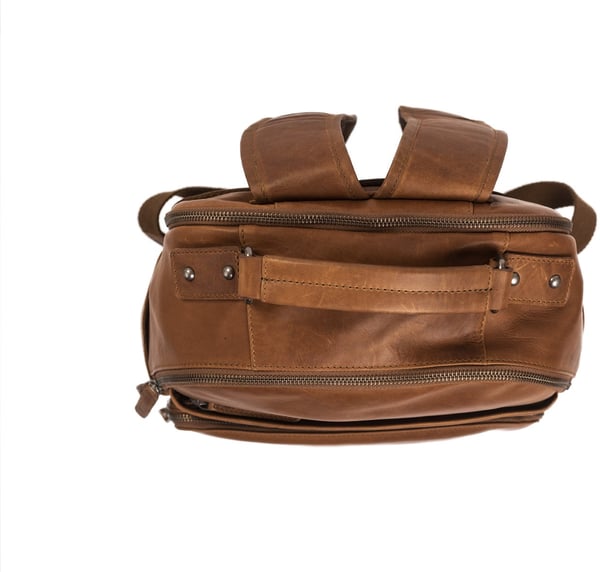 The Chesterfield Brand Austin rygsæk til 14" bærbar computer, cognac