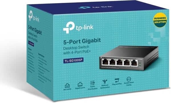 TP-LINK TL-SG1005P V2 - 5-portars switch