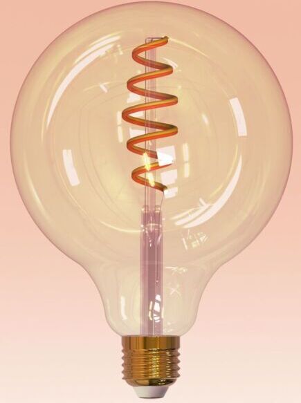 Airam SmartHome Globe 125 -smartlampe, E27, amber, 350lm, 1800-3000K, WiFi