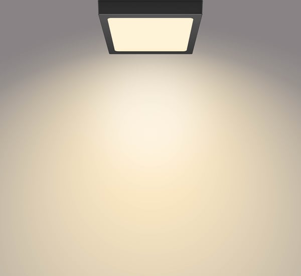 Philips Magneos DL252 -loftlampe, firkantet, sort, 1150 lm, 2700 K