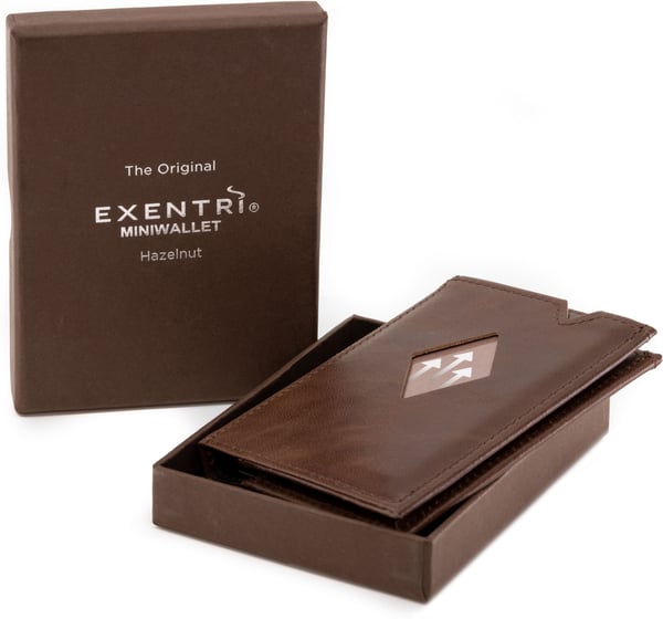 Exentri Miniwallet - tegnebog, hasselnød