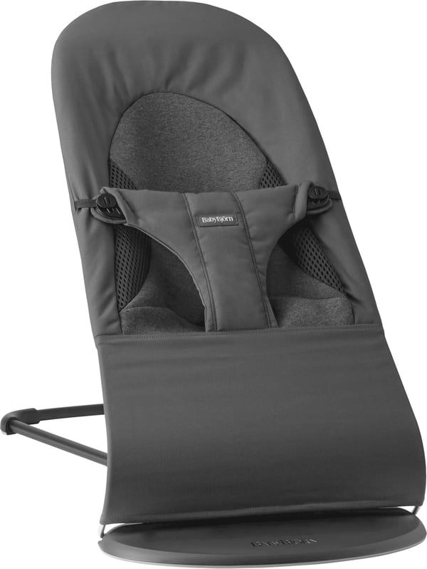 BabyBjörn Bouncer Balance Soft Woven -stol, jersey mørkegrå