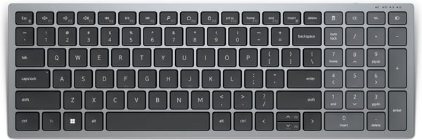 Dell Compact Multi-Device Wireless Keyboard KB740 - trådløst tastatur, grå