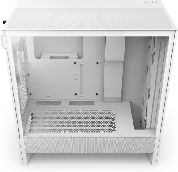 NZXT H5 Flow RGB (2024) ATX-chassis med vindue, hvid