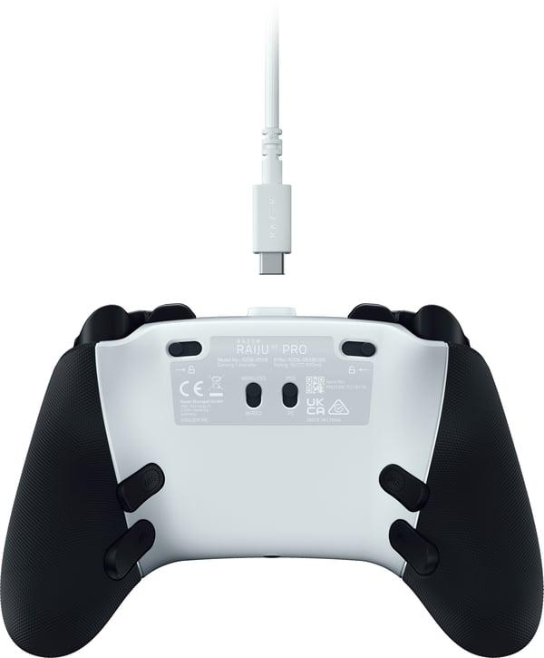 Razer Raiju V3 Pro trådlös spelkontroll PS5 och PC, vit