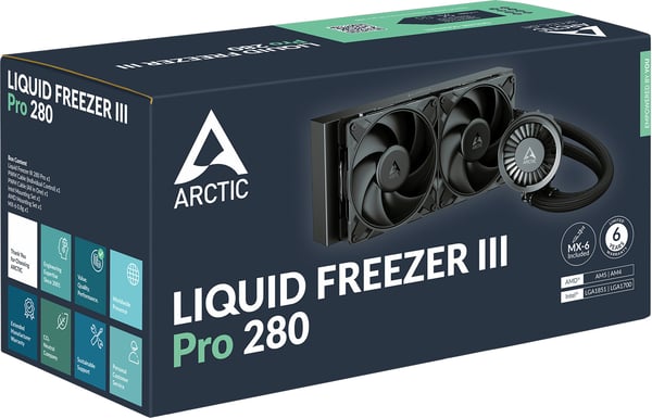 ARCTIC Liquid Freezer III Pro 280 vätskekylningssystem, svart
