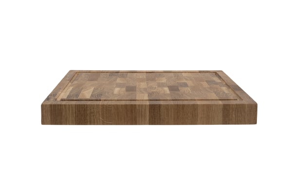 Heirol skärbräda med spår, 40 x 30 x 4 cm, ek