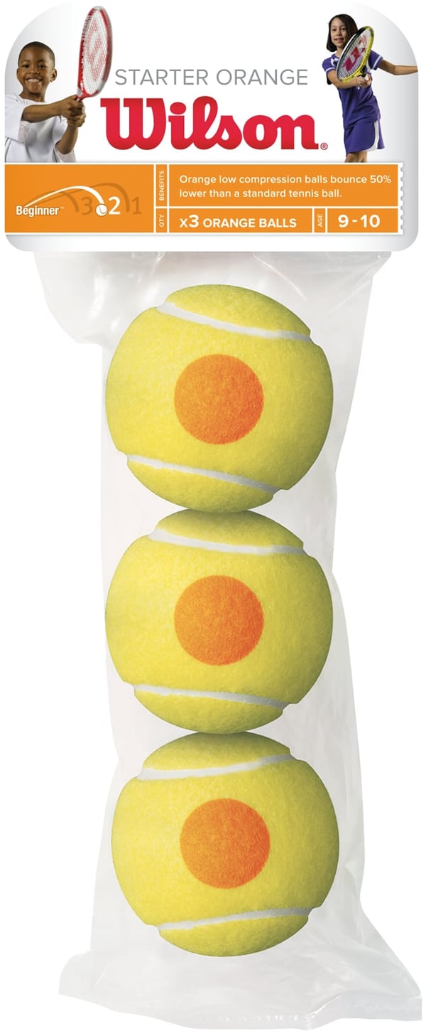 Wilson Starter Orange -tennisboll, 3 st