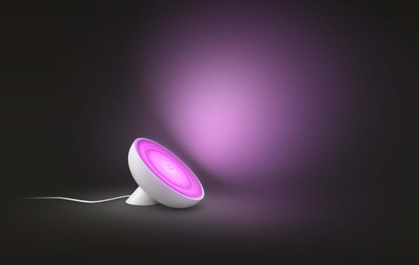 Philips Hue Bloom hvid og farveambians - smart bordlampe, BT, hvid