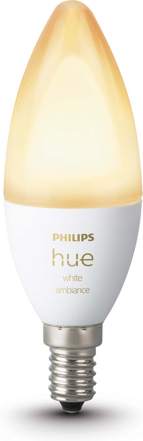 Philips Hue White Ambiance -LED-smartpære, BT, E14, 470 lm