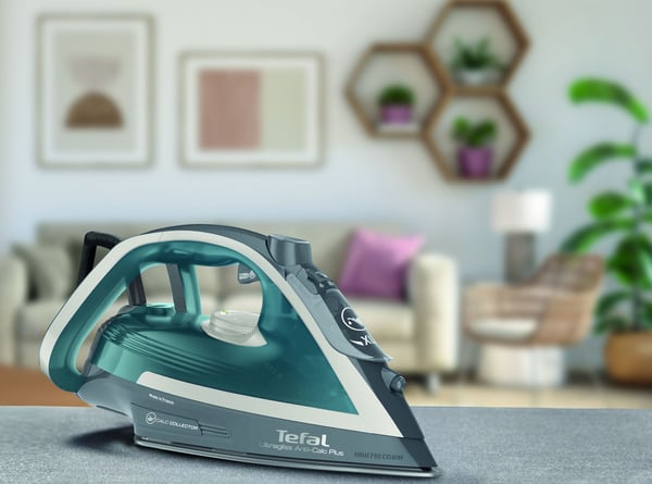 Tefal Ultragliss Plus Anti-Calc FV6842E0 -dampjern, blå