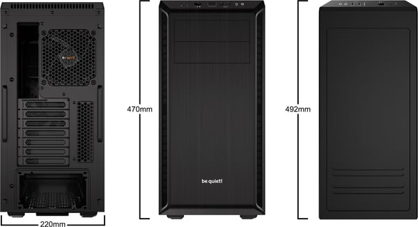 be quiet! Pure Base 600 ATX-chassi, svart