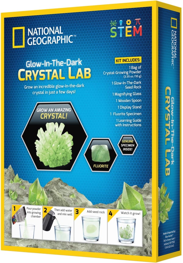 National Geographic Glow in Dark Crystal Growing -lekset