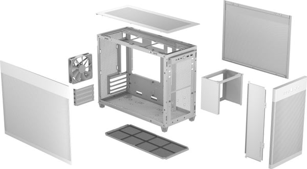 Asus Prime AP201 Micro-ATX-chassi, vit