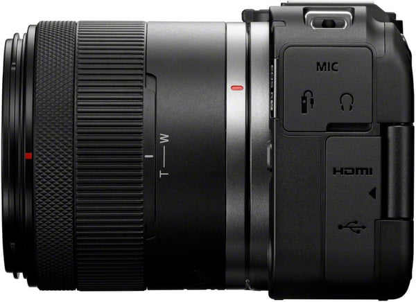 Canon EOS R50 V systemkamera + RF-S 14-30mm F4-6.3 IS STM PZ objektiv, svart