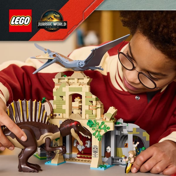 LEGO Jurassic World 76976 Spinosauriens och Quetzalcoatlus flykt