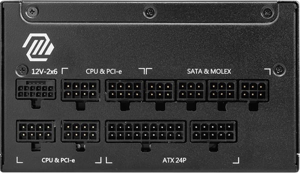MSI MAG A1250GL PCIE5 ATX-nätaggregat, 1250 W
