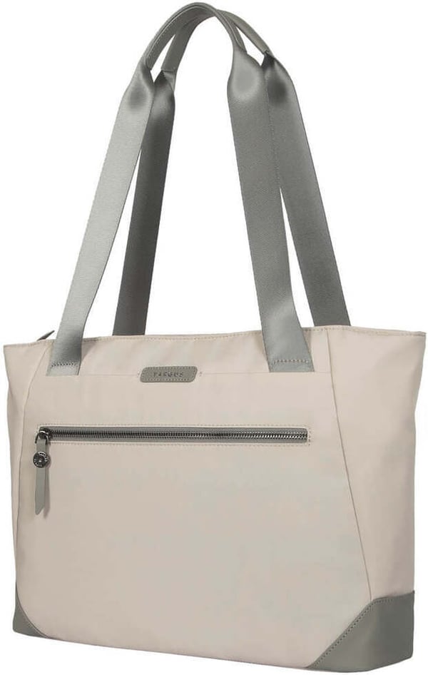 Targus Avila 16" Tote bärbar datorväska, ljus beige