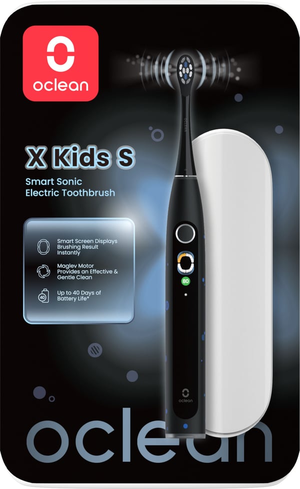 Oclean X Kids S elektrisk tandborste, svart