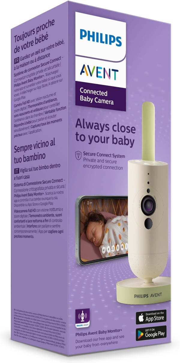 Philips Avent SCD643/26 Uppkopplad videobabyvakt