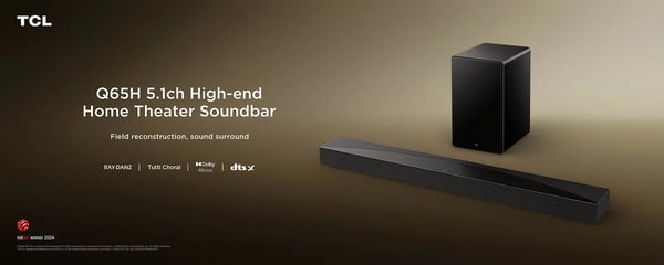 TCL Q65H 5.1 Dolby Atmos soundbar-ljudsystem