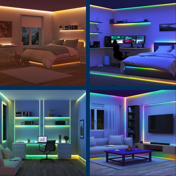 WiZ RGBIC LED-ljusslinga, 4 m
