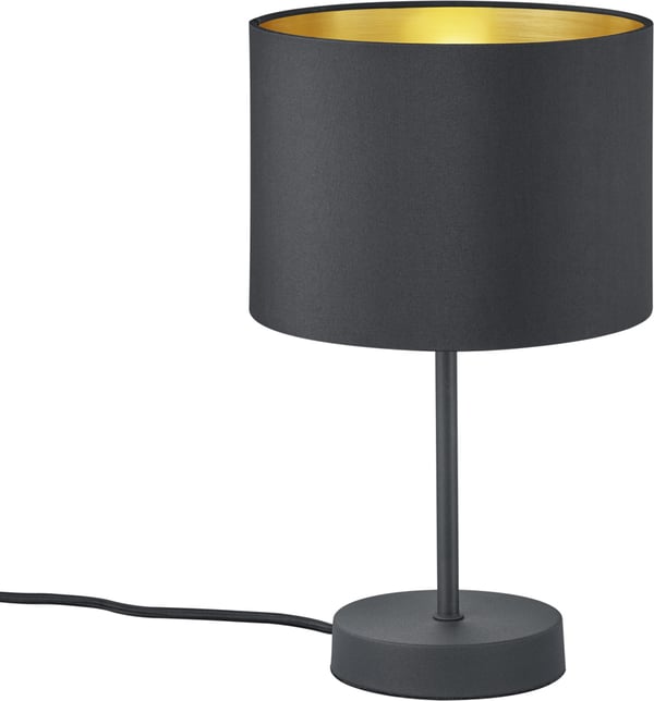 Trio Hostel - bordlampe E27, mat sort/guld