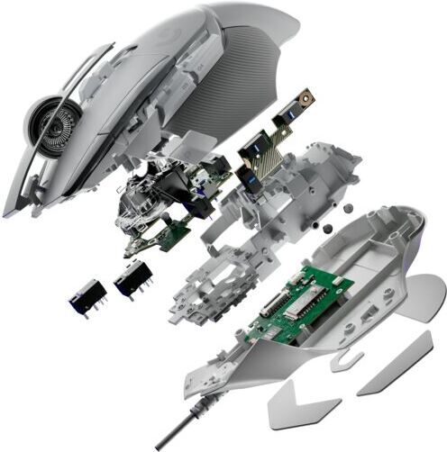 Logitech G502 X -spilmus, hvid