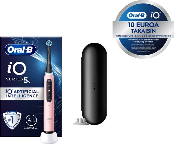 Oral-B iO Series 5s - elektrisk tandbørste, rosa
