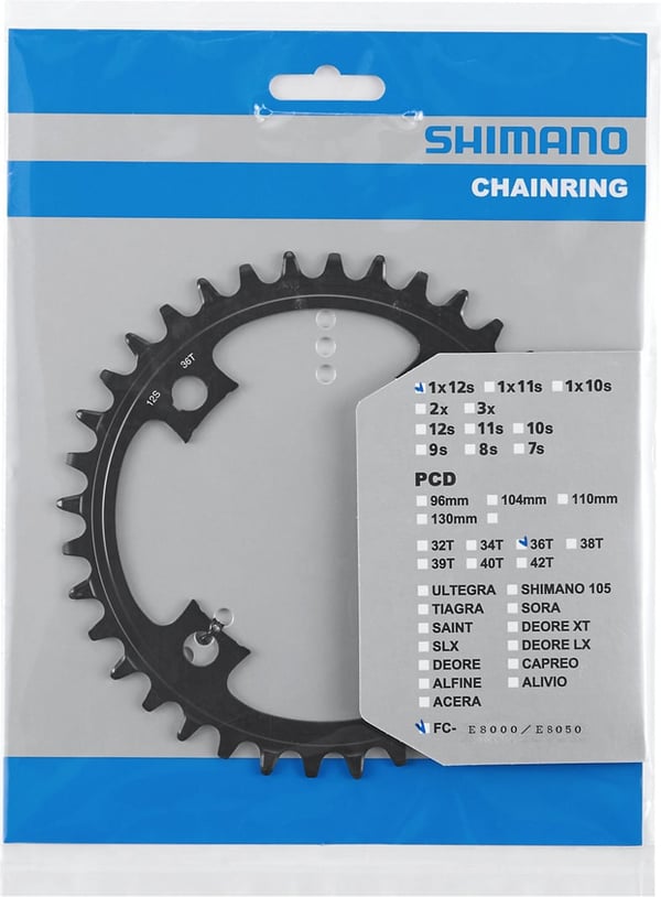 Shimano 36T -forhjul, BCD 104 mm, 12-gear