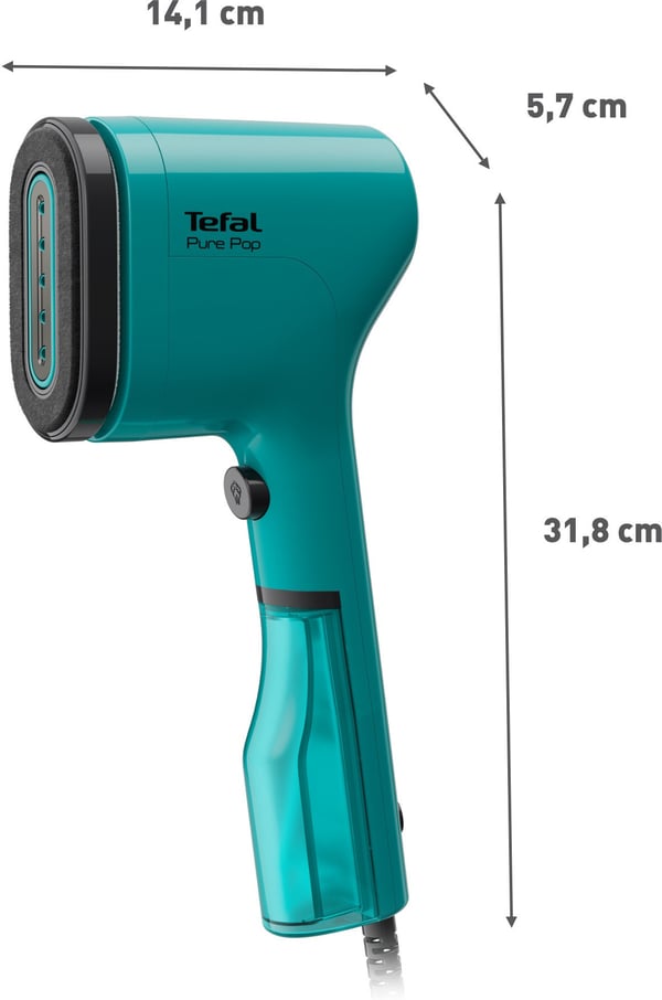 Tefal Pure Pop -tekstilstrygejern, grøn