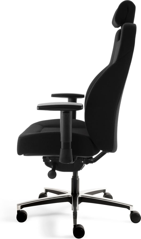TC FREE B1 24/7 -arbetsstol, svart tyg