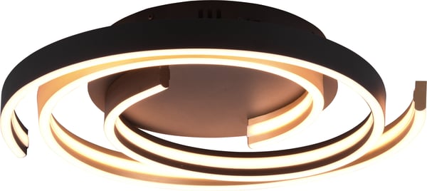 Trio Caya LED loftlampe, 6800 lm, 2300/3000/4000 K, LED 58 W, 50 cm, aluminium