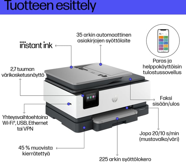 HP OfficeJet Pro 8124e All-in-One blækprinter
