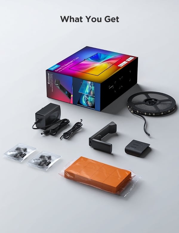Govee TV-baggrundsbelysning 3 Lite LED-strips, til 40 - 50" TV-apparater