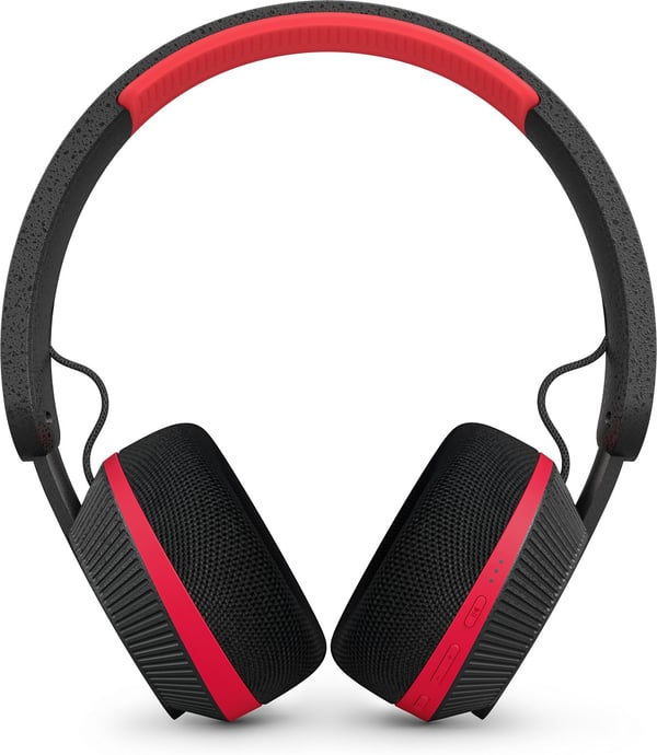 Philips GO TAA6219BK/00 høretelefoner, sort / rød