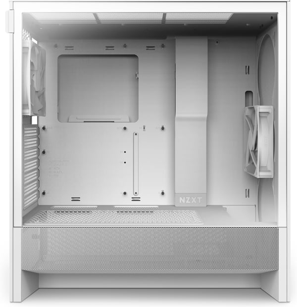 NZXT H5 Flow (2024) ATX-chassis med vindue, hvid