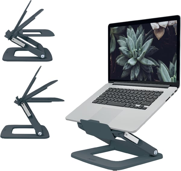 Leitz Ergo bærbar computerstand, grå
