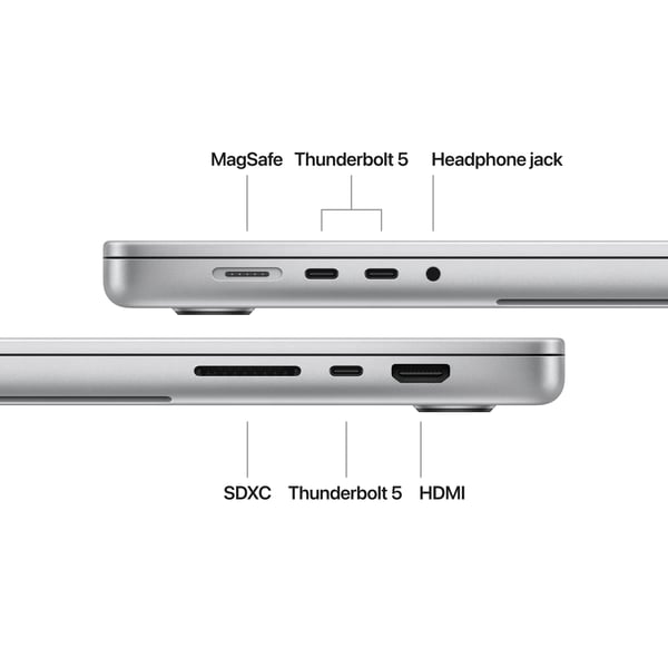 Apple MacBook Pro 16" M4 Max 48 Gt, 1 Tt 2024 - bärbar, silver (MX2W3)