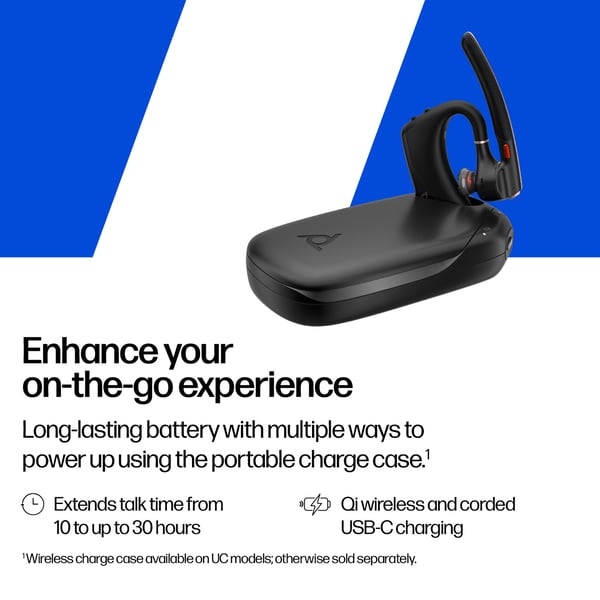 Poly Voyager Legend 50-M Headset UC Bluetooth-headset + laddningsetui