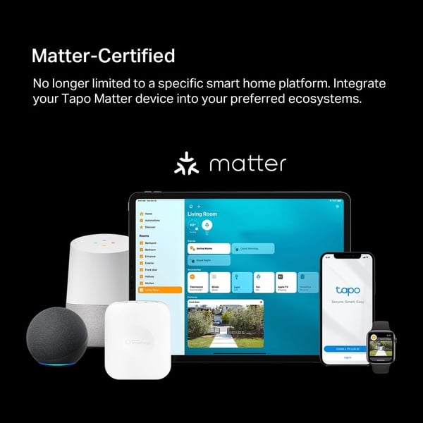 TP-Link Tapo P410M fjärrstyrd smart utomhusuttag, WiFi