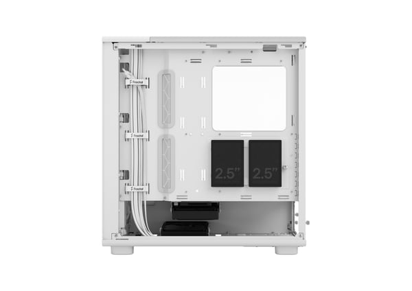 Fractal Design Epoch TG Clear ATX-chassi, vit